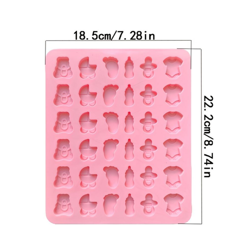 Molde Baby Shower Figuras Bebé