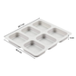Molde de Silicón Rectangular Jabonero 6 cavidades