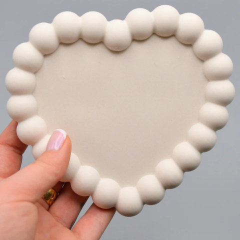 Molde Base Corazón con Esferas