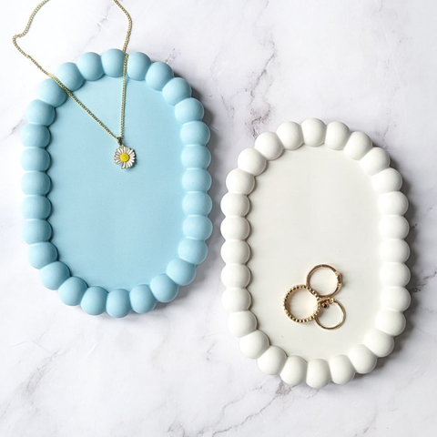 Molde Base Ovalada con Burbujas