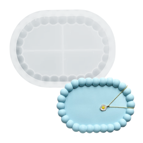 Molde Base Ovalada con Burbujas
