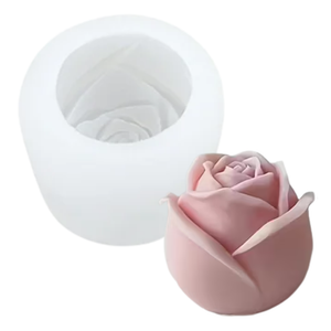 Molde Rosa Botón Grande 3D