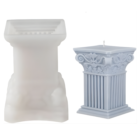 Molde Columna Griega Ancha 3D