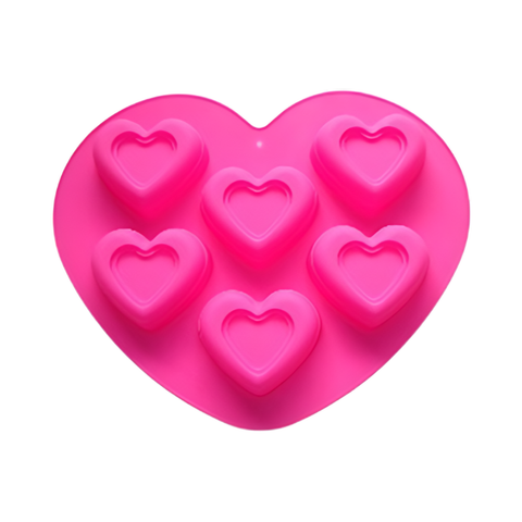 Molde 6 Corazones en Corazón