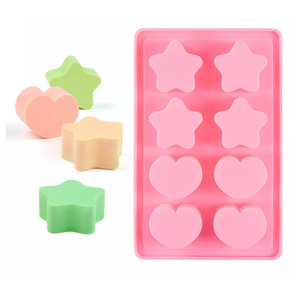 Molde Estrellas y Corazones Jaboneros