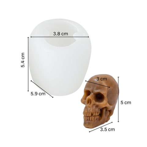 Molde Cráneo Clásico 3D 5cm