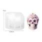 Molde de Calavera con Rosas 3D para Vela Día de Muertos
