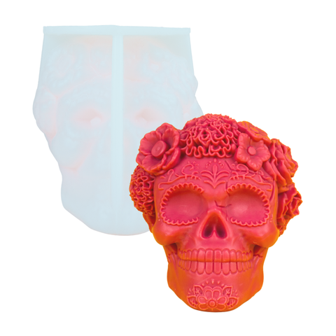Molde Catrina Calavera Jumbo 3D