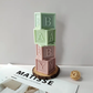 Molde Cubos Baby Shower 3D
