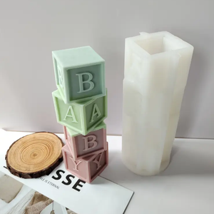 Molde Cubos Baby Shower 3D