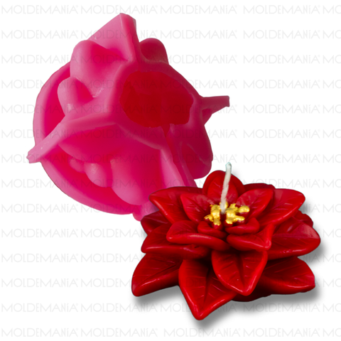 Molde Nochebuena 3D con Pinzas