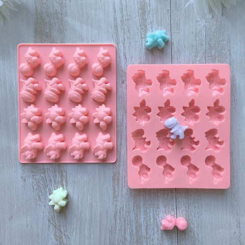 Molde 16 Pequeños Dinos