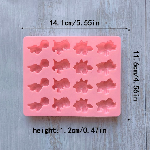 Molde 16 Pequeños Dinos