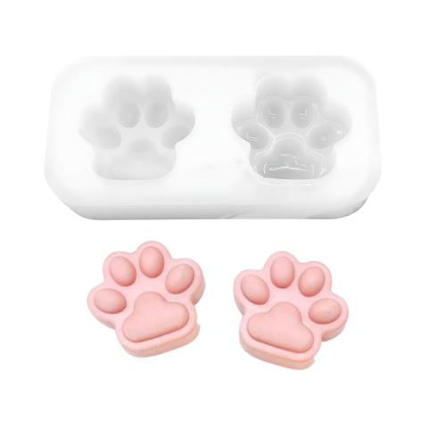 Molde Dos Huellitas Perritos