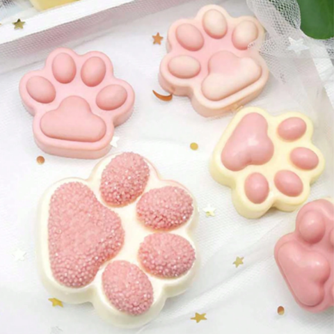 Molde Dos Huellitas Perritos