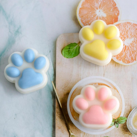 Molde Dos Huellitas Perritos