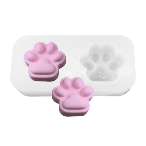 Molde Dos Huellitas Perritos