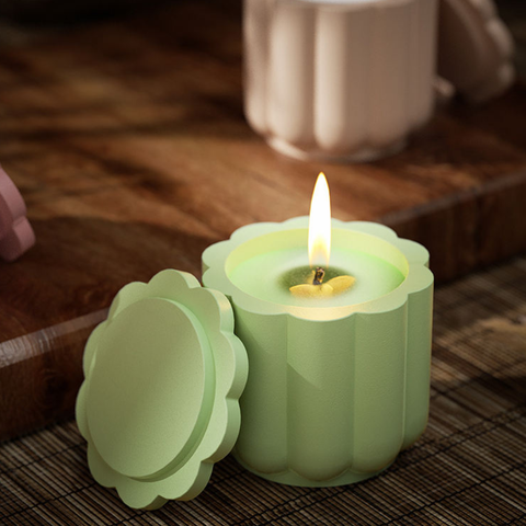 Molde Envase Flor con Tapa