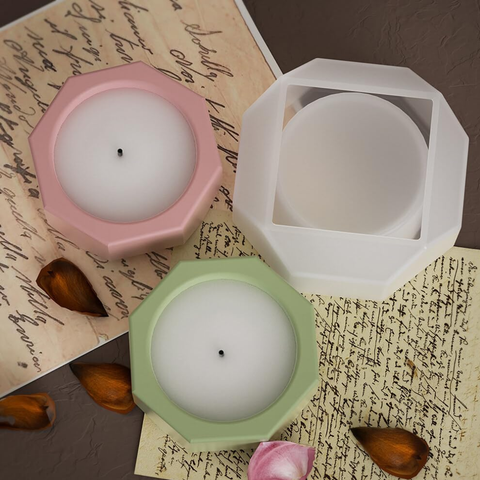 Molde Envase Octagonal con Tapa