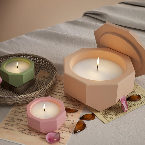 Molde Envase Octagonal con Tapa