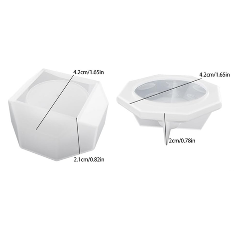 Molde Envase Octagonal con Tapa