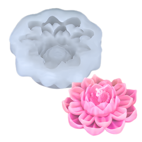 Molde Flor Abierta 3D para Manualidades 10 cm