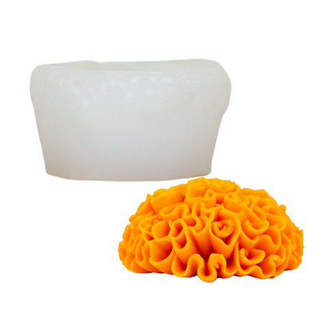 Molde de Silicón Flor de Cempasúchil Chico
