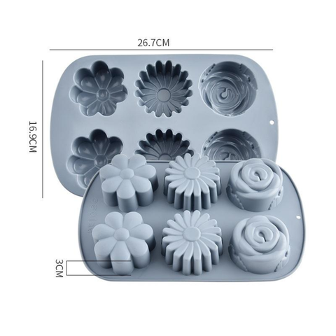 Molde Flores Grandes