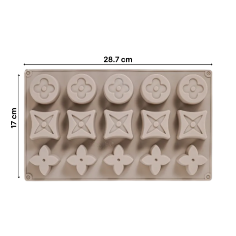 Molde 15 Flores Mousse