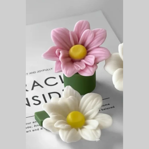 Molde Flor Abriendo 3D