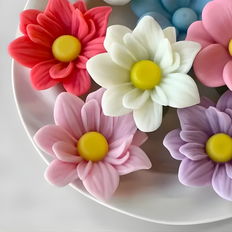 Molde Flor Abriendo 3D