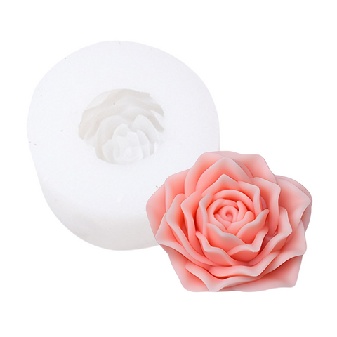 Molde Flor Rosa 3D 8cm