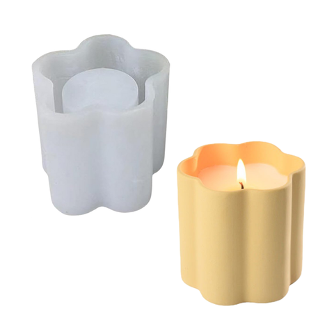 Molde Frasco Alto de Flor Chico