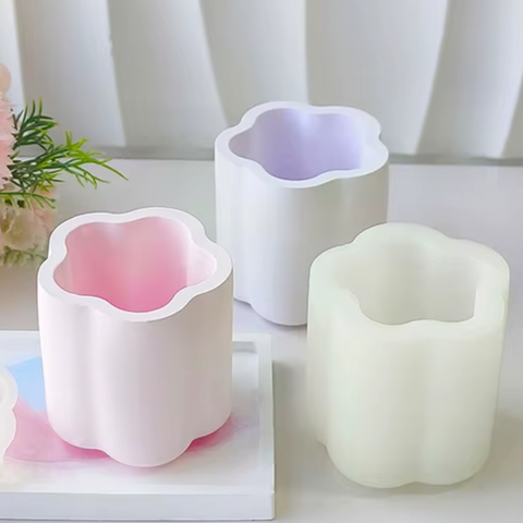 Molde Frasco Alto de Flor Chico