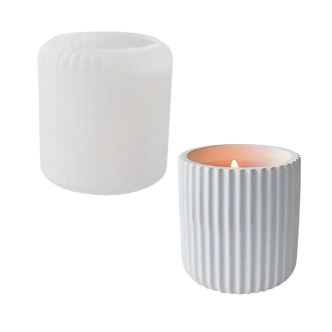 Molde Frasco Rayas Candelabro