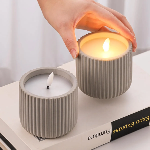 Molde Frasco Rayas Candelabro