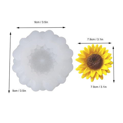 Molde de Girasol 2D 7 cm