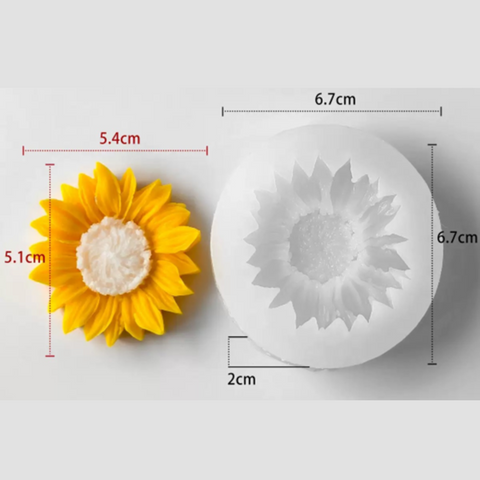Molde Flor Girasol Chico 2D