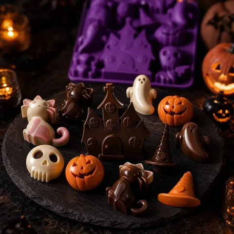 Molde Casa de los Sustos Halloween