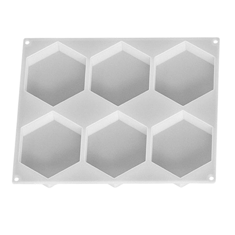 Molde 6 Hexágonos Resina