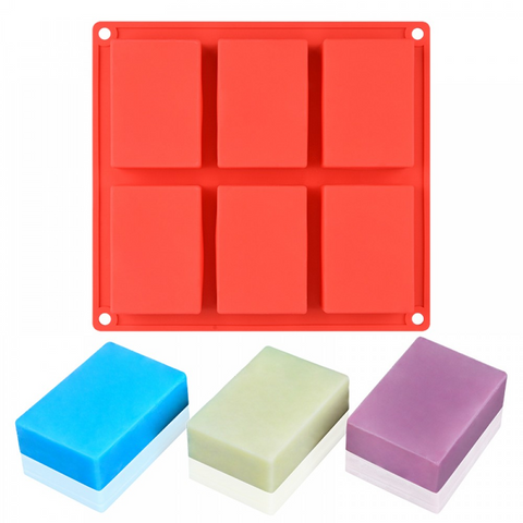 Molde 6 Jaboneros Rectangulares