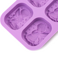 Molde de Silicón Sellado de Angelitos 4 Cavidades