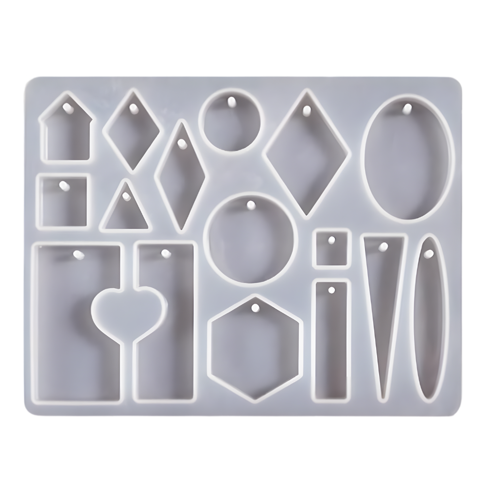 Molde Dijes de Resina Geométrico