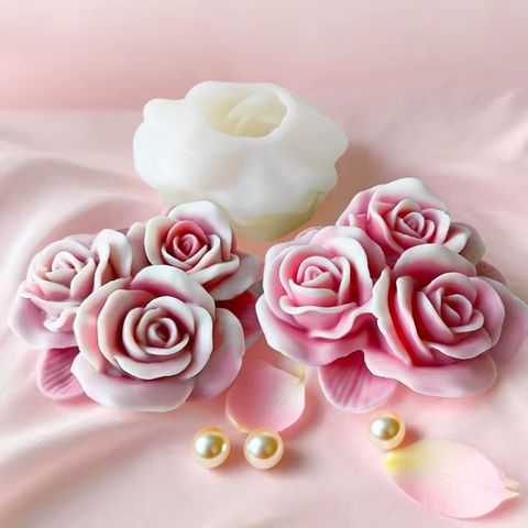 Molde Jumbo 3 Rosas 3D