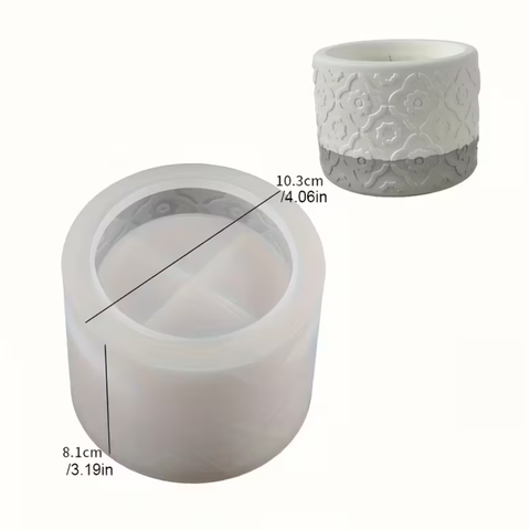 Molde para Maceta Decorada