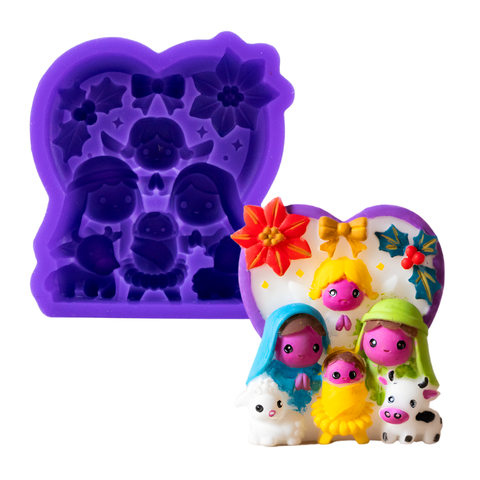 Molde Nacimiento Navidad Pesebre 2D