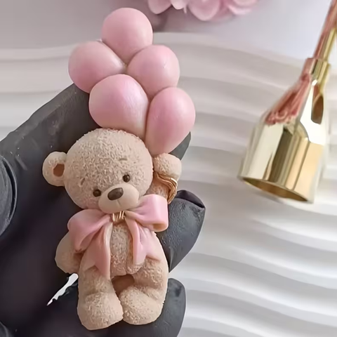 Molde Osito y Globos