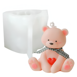 Molde Osito Peluche Sentadito 3D