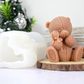 Molde Oso de Peluche Con Conejito 3D