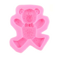 Molde Oso Decoración Fondant Feliz 2D